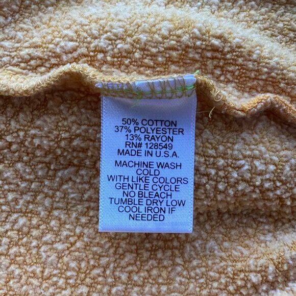 AVIATOR NATION Yellow Jacket Hoodie Kids 8 Full Zip Up Made In USA Cotton Blend - Picture 6 of 6